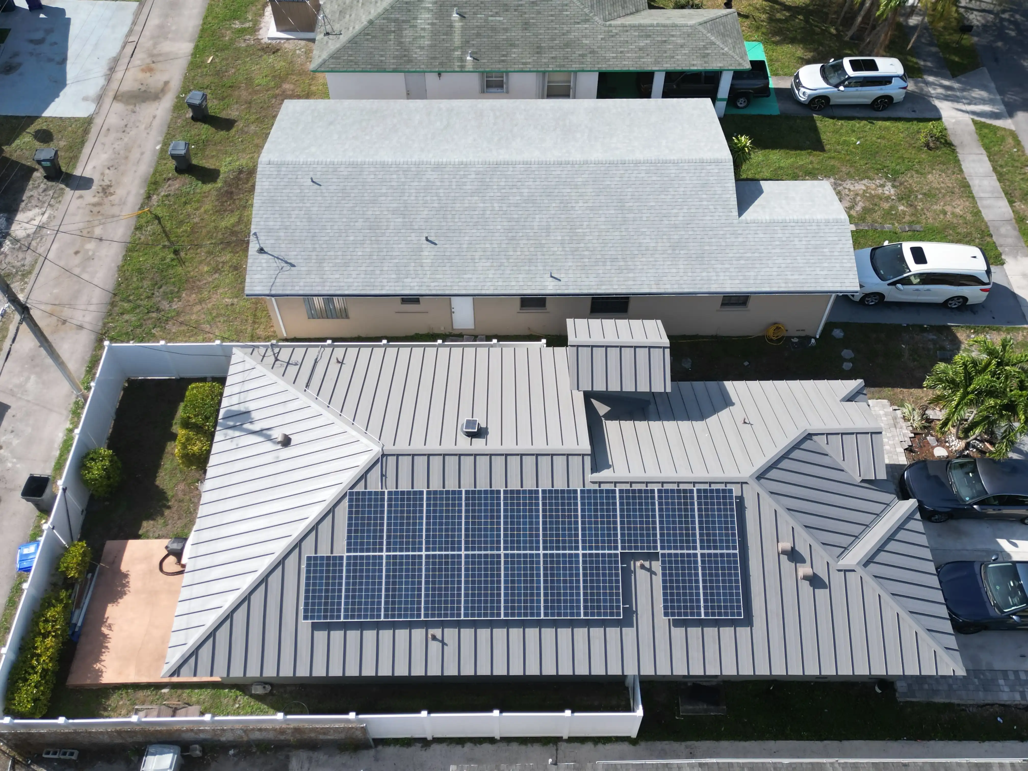 Completed solar panel installation in Plantation Florida